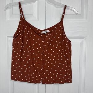 Madewell Burnt Clay Polka Dot Cami Tank Size 4